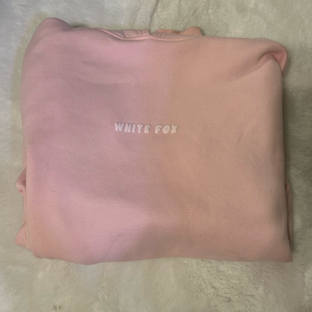 White fox hoodie